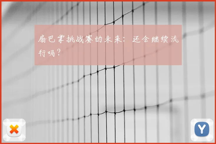 扇巴掌挑战赛的未来：还会继续流行吗？